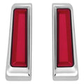 For Harley-Davidson Road King 15-21 Chrome Saddlebag Support LED Inserts