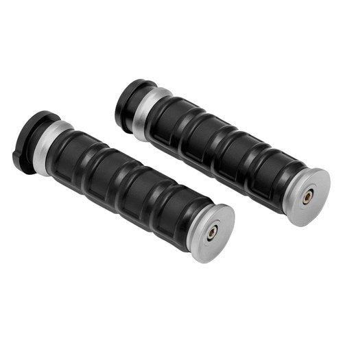 Kuryakyn 6674 Silver Dillinger Grips