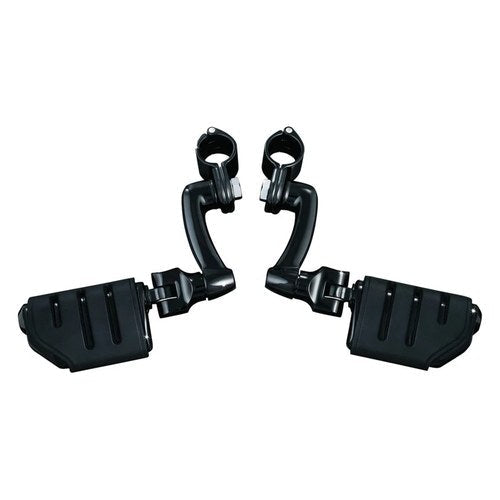 Kuryakyn 7599 Longhorn Offset Highway Foot Pegs Gloss Black