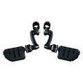 Kuryakyn 7599 Longhorn Offset Highway Foot Pegs Gloss Black
