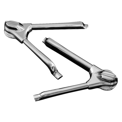 For Harley-Davidson Fat Boy 2008-2009 Kuryakyn Chrome Swingarm Covers