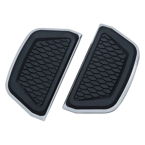 For Harley-Davidson Road King 94-19 Hex Passenger's Floorboard Inserts Chrome