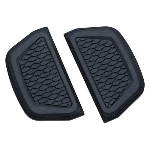 For Harley-Davidson Road King 94-19 Hex Passenger's Floorboard Inserts Black