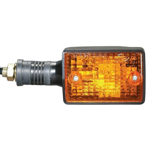 For Yamaha XT350 85-00 K&S Technologies DOT Black Plastic Front Turn Signal
