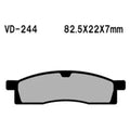 For Yamaha YZ85 2002-2018 Vesrah VD-244 Front Organic Semi-Metallic Brake Pads