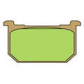 For Kawasaki KZ1000 1982-1983 Vesrah VD-420JL Rear Sintered Metal Brake Pads