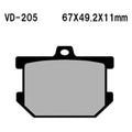 For Yamaha XS650S 1978-1983 Vesrah VD-205 Front Organic Semi-Metallic Brake Pads