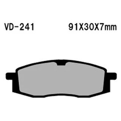 For Yamaha YZ490 1985-1990 Vesrah Front Organic Semi-Metallic Brake Pads
