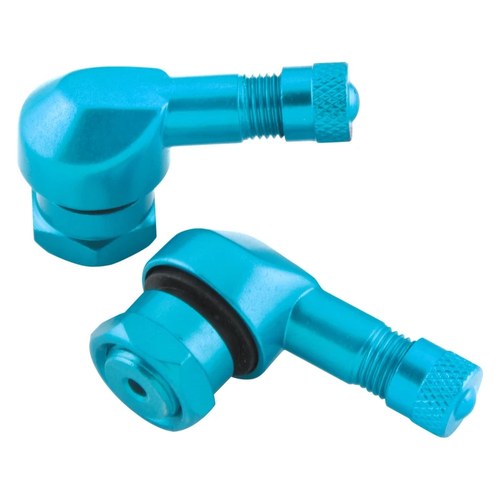 BikeMaster 151788 Blue Angled Valve Stem
