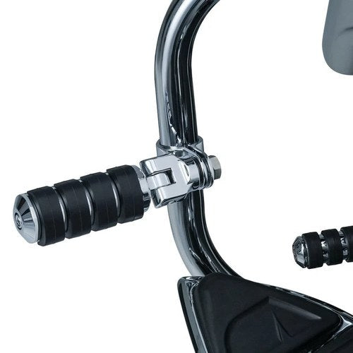 Kuryakyn Engine Guard or Frame Mount Large Iso Foot Pegs Chrome