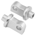 For Harley-Davidson Forty Eight 10-21 Kuryakyn Splined Foot Peg Adapters Silver