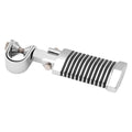 BikeMaster 171212 Chrome/Black Frame Rail Clamp Driver's Foot Pegs