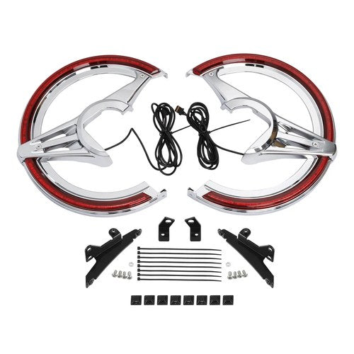 Brake Rotor Covers LED Light Fit For Honda Goldwing GL1800 2018-2025 2019 2020