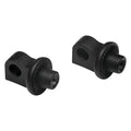 Kuryakyn 6775 Adjustable Stop Splined Foot Pegs Satin Black