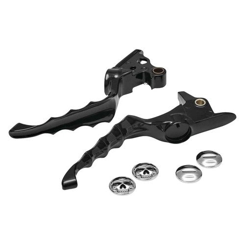 For Harley-Davidson Heritage Classic 18-21 Kuryakyn Zombie Gloss Black Levers