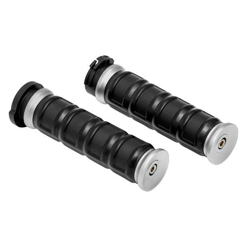 Kuryakyn 6672 Silver Dillinger Grips