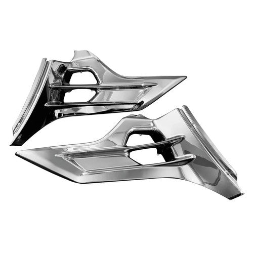 For Honda Goldwing 1800 2014-2017 Kuryakyn Louvered Chrome Battery Box Covers