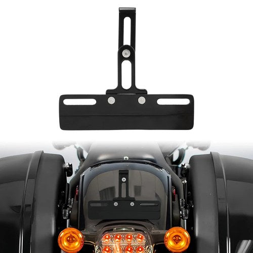 License Plate Holder Rear Bracket Mount Fit For Harley Dyna 99-17 Softail 99-25