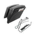 5" Stretched Saddlebags +Conversion Brackets Fit For Harley Softail Deluxe 84-17