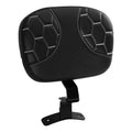 Black+White Rider Driver Backrest Pad Fit For Harley Street Electra Glide 09-23