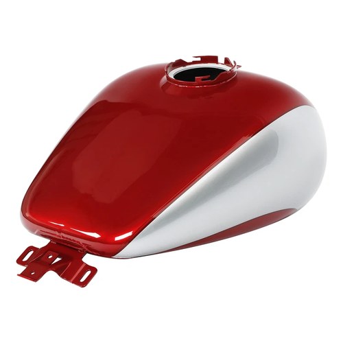 6 gallons Fuel Gas Tank Fit For Harley Touring 08-23 Wicked Red/Barracuda Silver