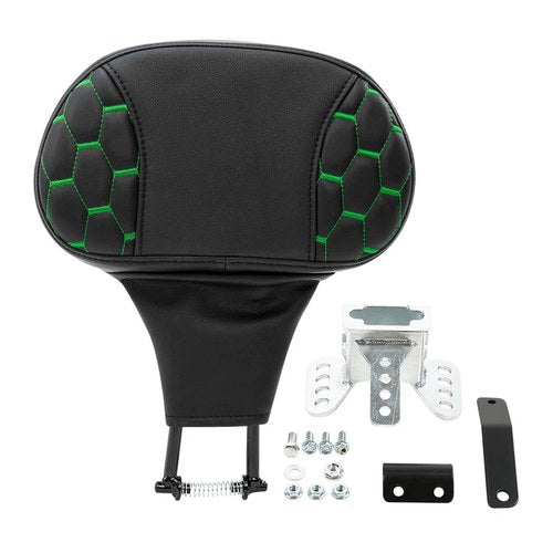 Front Rider Driver Backrest Pad Fit For Harley Touring Electra Road Glide 09-23