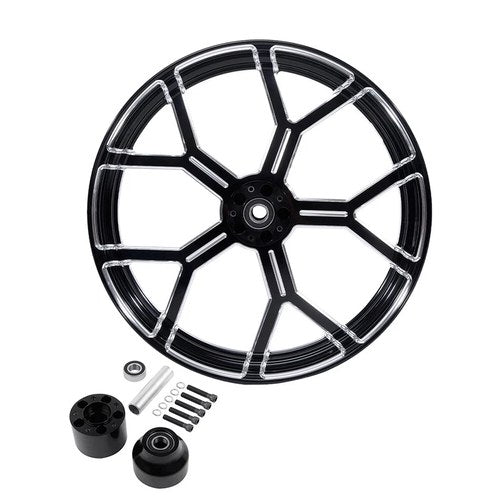 21'' X 3.5'' Front Wheel Rim Single Disc Hub Fit For Harley Touring no ABS 97-21