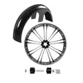26'' Front Fender & Wheel Rim Dual Disc Hub‌ Fit For Harley Street Glide 97-13