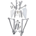 Motorcycle Front &Rear Foot Pegs Bracket Mount Fit For Kawasak Ninja ZX636 13-24