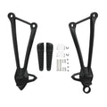Passenger Footpegs L&R Footrests Brackets Fit For Kawasaki Ninja ZX10R 2008-2010