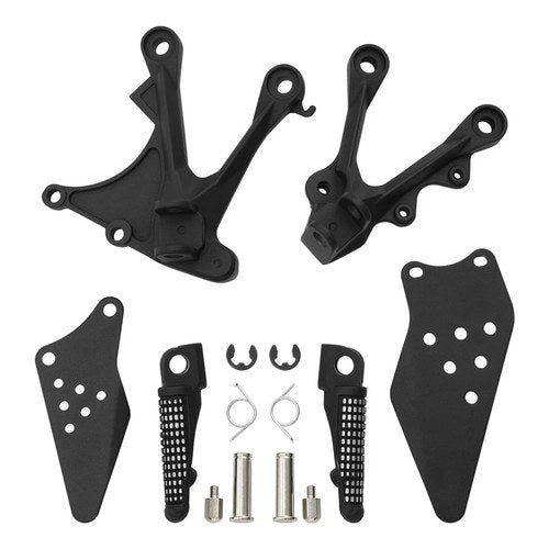 Motorcycle Front Driver Foot Pegs Bracket Fit For Kawasaki Ninja ZX6R 2005-2008