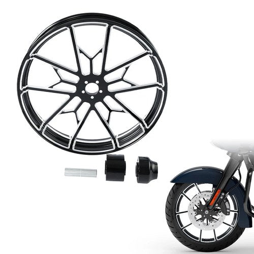 23'' Front Wheel Rim Single Disc Hub Fit For Harley Street Glide Road King 08-23