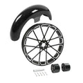 21" Front Wheel Rim Dual Disc Hub+Front Fender Fit For Harley Street Glide 08-13