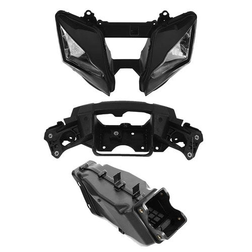 Headlight w/ Fairing Bracket Intake Tube Duct Fit For Kawasaki Ninja ZX10R 11-15