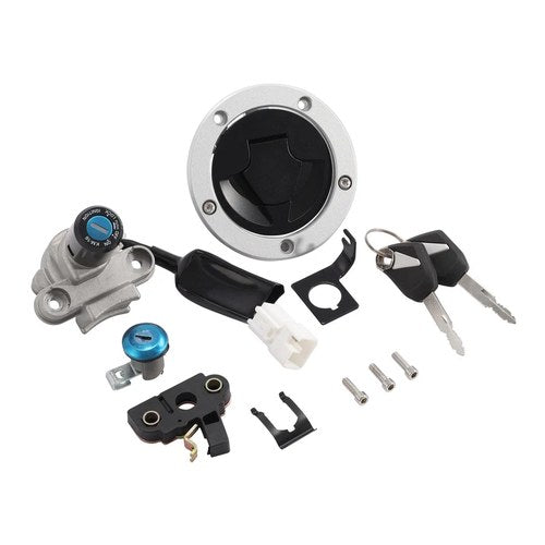 Ignition Switch Fuel Gas Cap Seat Lock Key Set Fit For Kawasaki Z125 Pro 17-2023