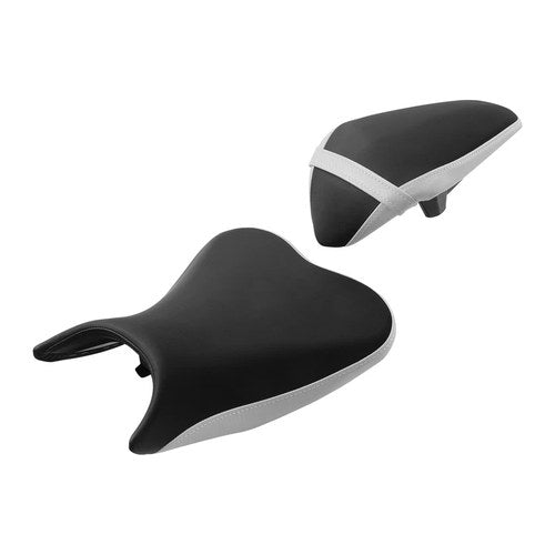 Black+White Driver Passenger Seat Fit For Kawasaki Ninja 400 18-2024 Z400 19-24
