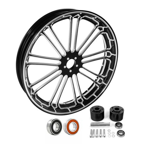 21'' Front Wheel Rim Dual Disc Hub Fit For Harley Touring Street Glide 08-23 ABS