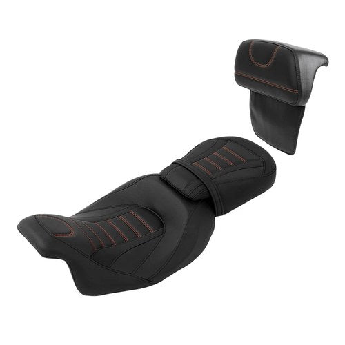 Two Up Driver Passenger Pillion Seat Fit For Harley Touring Street Glide 2014-23