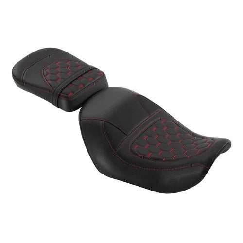 Black+Red Driver Passenger Seat Fit For Harley Nightster RH975 RH975S 2022-2024