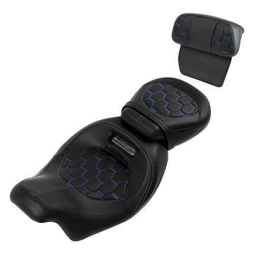 Driver Passenger Seat & Backrest Fit For Harley 2014-23 Touring Road Glide King