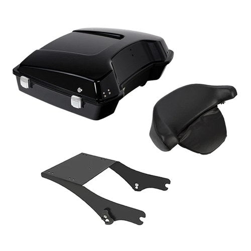 Razor Trunk Backrest & Mount Rack Fit For Harley Touring Street Glide 1997-2008