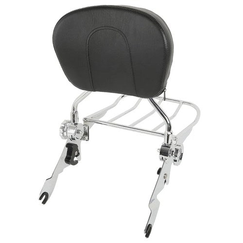 Chrome Backrest Sissy Bar & Luggage Rack Fit For Harley Touring 2009-2025 2024