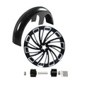 26x3.5'' Front Wheel Rim Dual Disc Hub + Fender Fit For Harley Touring 1997-2013
