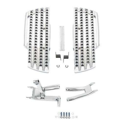 Driver Rider Footboards Bracket Fit For Harley Softail Slim Deluxe Fat Boy 18-up