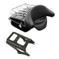 Vivid Black Chopped Trunk Backrest Mount Rack Fit For Harley Touring 2009-2013