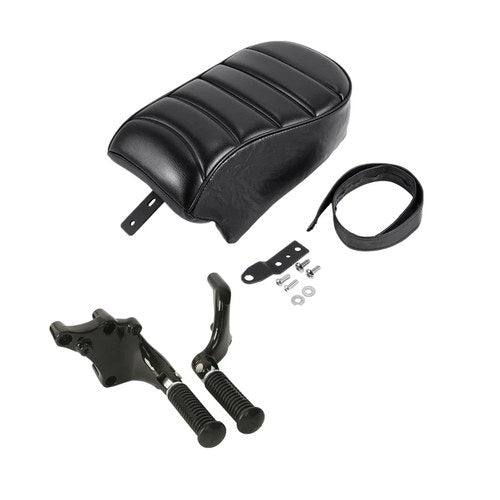 Rear Passenger Seat w/ Foot Pegs Fit For Harley Sportster XL883 XL1200 2018-2022