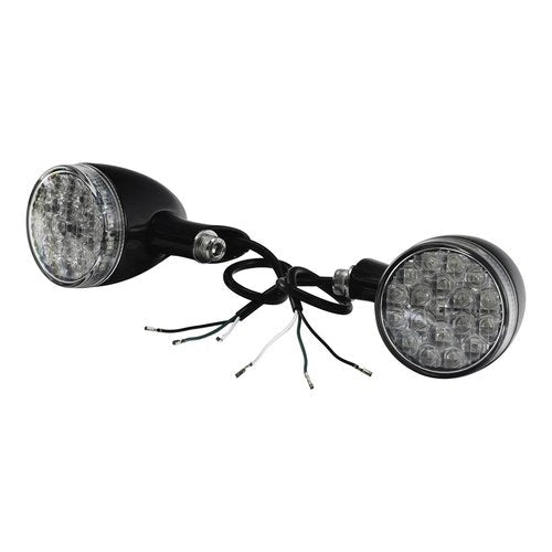 18-LED Amber Turn Signal Lights Fit For Harley Touring 2009-2024 Softail 2000-25