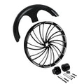 30x3.5'' Front Wheel Rim Hub Single Disc Fender Fit For Harley Touring 1997-2013