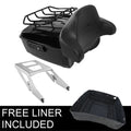 King Trunk Backrest Two Up Mount Rack Fit For Harley Sport Glide Flsb 2018-2023