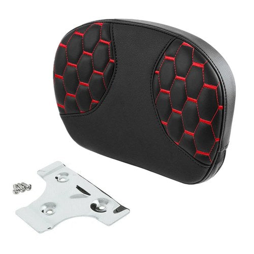 Passenger Sissy Bar Backrest Pad Fit For Harley Touring Road Glide King Softail
